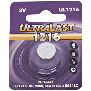 Ultralast UL1216 UL1216 CR1216 Lithium Coin Cell Batter...