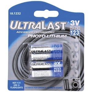 Dantona UL1232 UL1232 CR123-A 3-Volt Photo Lithium Batt...