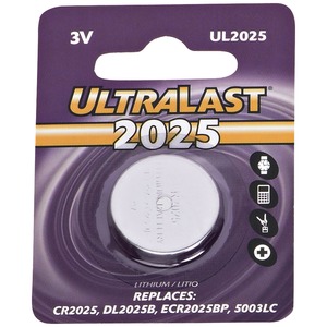 Ultralast UL2025 UL2025 CR2025 Lithium Coin Cell Batter...
