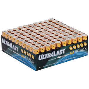 Ultralast ULA100AAB ULA100AAB Alkaline AA Batteries, 10...