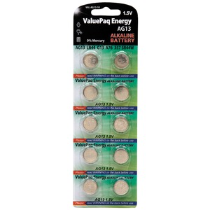 Dantona VAL-AG13-10 ValuePaq Energy AG13 Alkaline Butto...
