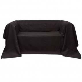 Slipcover Brown Micro-suede 106.3 x 137.8 in Removable ...
