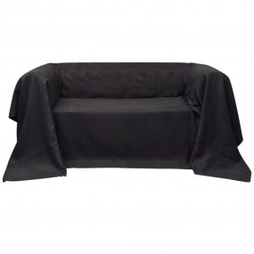 Slipcover Anthracite Micro-suede, Polyester 106.3 x 137...