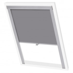 Blackout Roller Blind Grey Blackout fabric, Aluminum