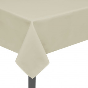 Table Cover Set of 5 Cream 100% Polyester 67 x 51 in