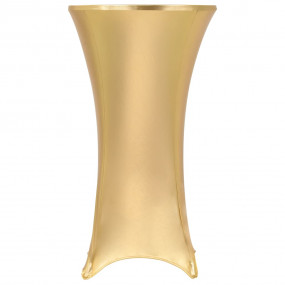 Table Cover Set of 2 Gold 90% polyester, 10% elastane