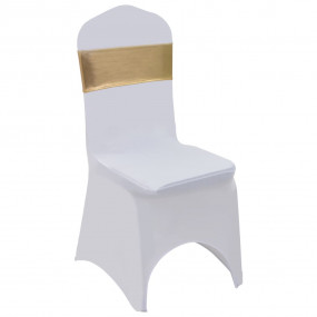 Chair Ribbon Set of 25 Gold 90% polyester and 10% elast...
