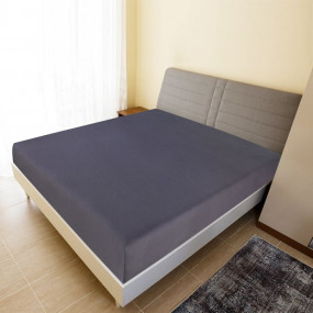 Jersey Fitted Sheet Anthracite 100% cotton 55 x 78 inch...