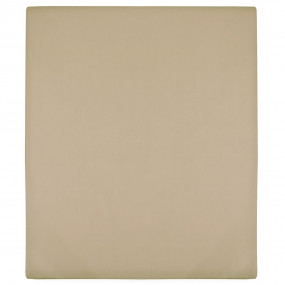 Jersey Fitted Sheet Set of 2 Taupe Cotton 39 x 79 in
