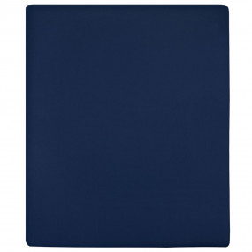 Jersey Fitted Sheet Set of 2 Navy blue 100% cotton 55 x...