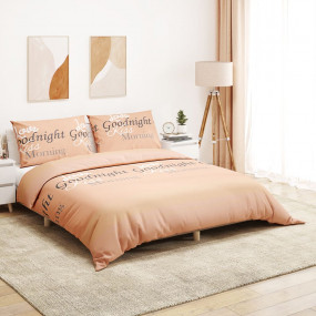 Duvet Cover Set Pink 100% Cotton Twin Light Weight