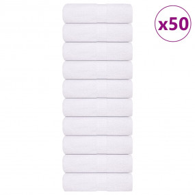 Washcloth Set of 50 White 100% Cotton 5.9 x 8.3 in Wash...