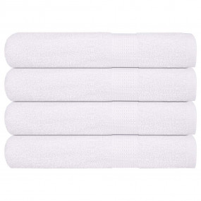 Sauna Towel Set of 4 White 100% Cotton Large Sauna Towe...