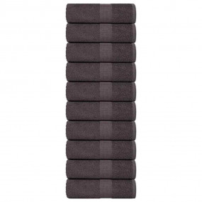 Soap Towel Set of 10 Anthracite 100% Cotton Small Soap ...
