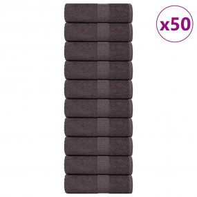 Soap Towel Set of 50 Anthracite 100% Cotton Small Soap ...