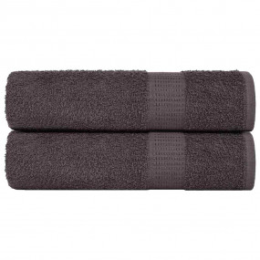 Shower Towel Set of 2 Anthracite 100% ring-spun cotton