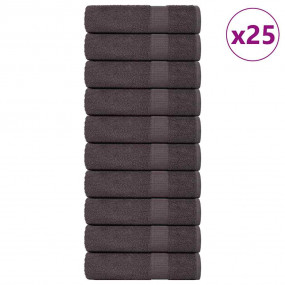 Bath Towel Set of 25 Anthracite 100% Cotton 39.4 x 59.1...