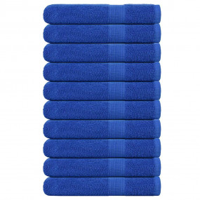Towel Set of 10 Blue 100% Cotton XXL Towel Rectangular