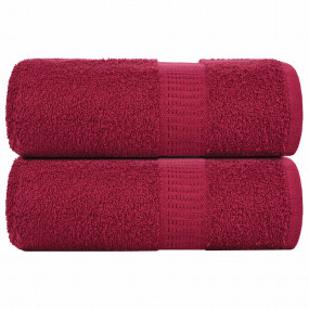 Soap Towel Set of 2 Bordeaux 100% Cotton 11.8 x 11.8 in...