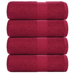 Soap Towel Set of 4 Bordeaux 100% cotton 12 x 12 in Soa...