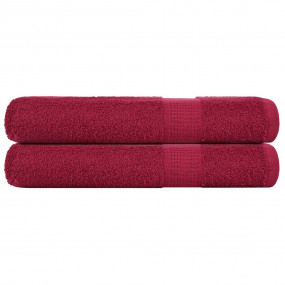 Sauna Towel Set of 2 Bordeaux 100% cotton Large Sauna T...