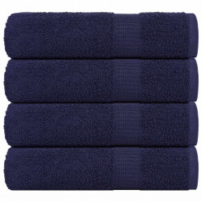 Shower Towel Set of 4 Navy Blue 100% ring-spun cotton