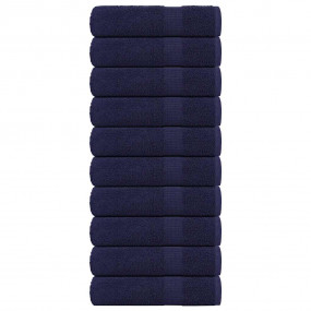 Bath Towel Set of 10 Navy Blue 100% Cotton Extra Large