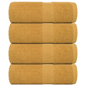Soap Towel Set of 4 Gold 100% cotton 12 x 12 in Soap To...