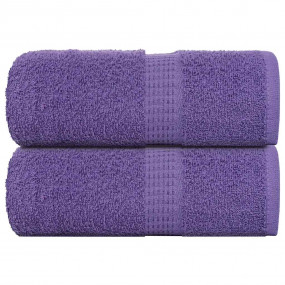 Soap Towel Set of 2 Purple 100% Cotton Small Soap Towel