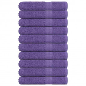 Sauna Towel Set of 10 Purple 100% ring-spun cotton 31.5...