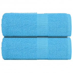 Soap Towel Set of 2 Turquoise 100% Cotton 11.8 x 11.8 i...