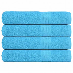 Sauna Towel Set of 4 Turquoise 100% Cotton Large Sauna ...