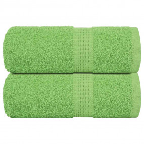 Guest Towel Set of 2 Apple Green 100% Cotton 11.8 x 19....