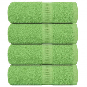 Guest Towel Set of 4 Apple Green 100% Cotton 11.8 x 19....