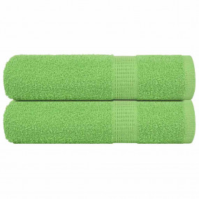 Shower Towel Set of 2 Apple Green 100% Cotton 27.6 x 55...