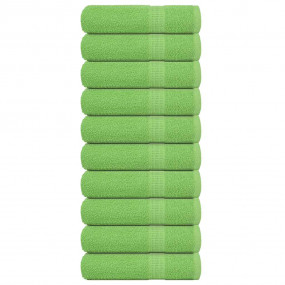 Bath Towel Set of 10 Apple Green 100% Cotton 39.4 x 59....