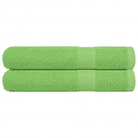 Sauna Towel Set of 2 Apple Green 100% Cotton 31.5 x 78....
