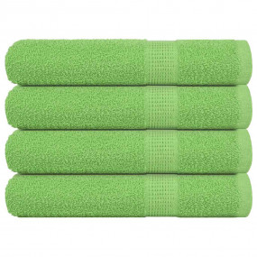 Sauna Towel Set of 4 Apple Green 100% Cotton Large Saun...
