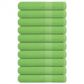 Sauna Towel Set of 10 Apple Green 100% Cotton 31.5 x 78...