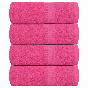 Soap Towel Set of 4 Pink 100% cotton 12x12 in Soap Towe...