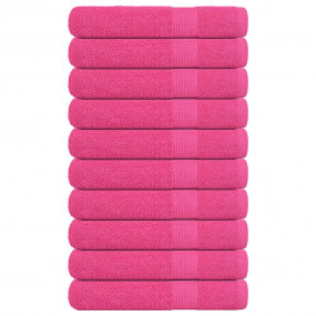 Sauna Towel Set of 10 Pink 100% Cotton Large Sauna Towe...