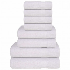 Towel Set White 100% ring-spun cotton 11.8 x 19.7 in To...