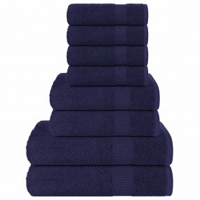 Towel Set Navy Blue 100% Cotton Various sizes Towel Set