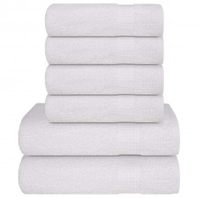 Towel Set White 100% Cotton Small Towel Set Rectangular