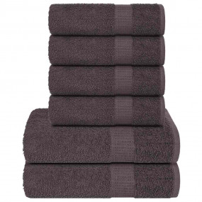 Towel Set Anthracite 100% Cotton 19.7 x 39.4 in, 27.6 x...