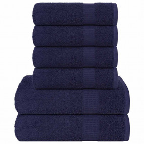 Towel Set Navy blue 100% ring-spun cotton