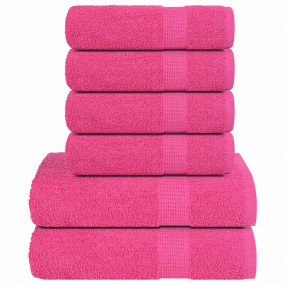 Towel Set Pink 100% Cotton