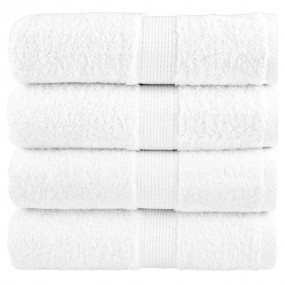 Soap Towel Set of 4 White 100% cotton 11.8x11.8 in Soap...