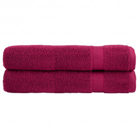 Sauna Towel Set of 2 Bordeaux 100% ring-spun cotton