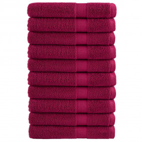 Towel Set of 10 Bordeaux 100% ring-spun cotton XXL Towe...
